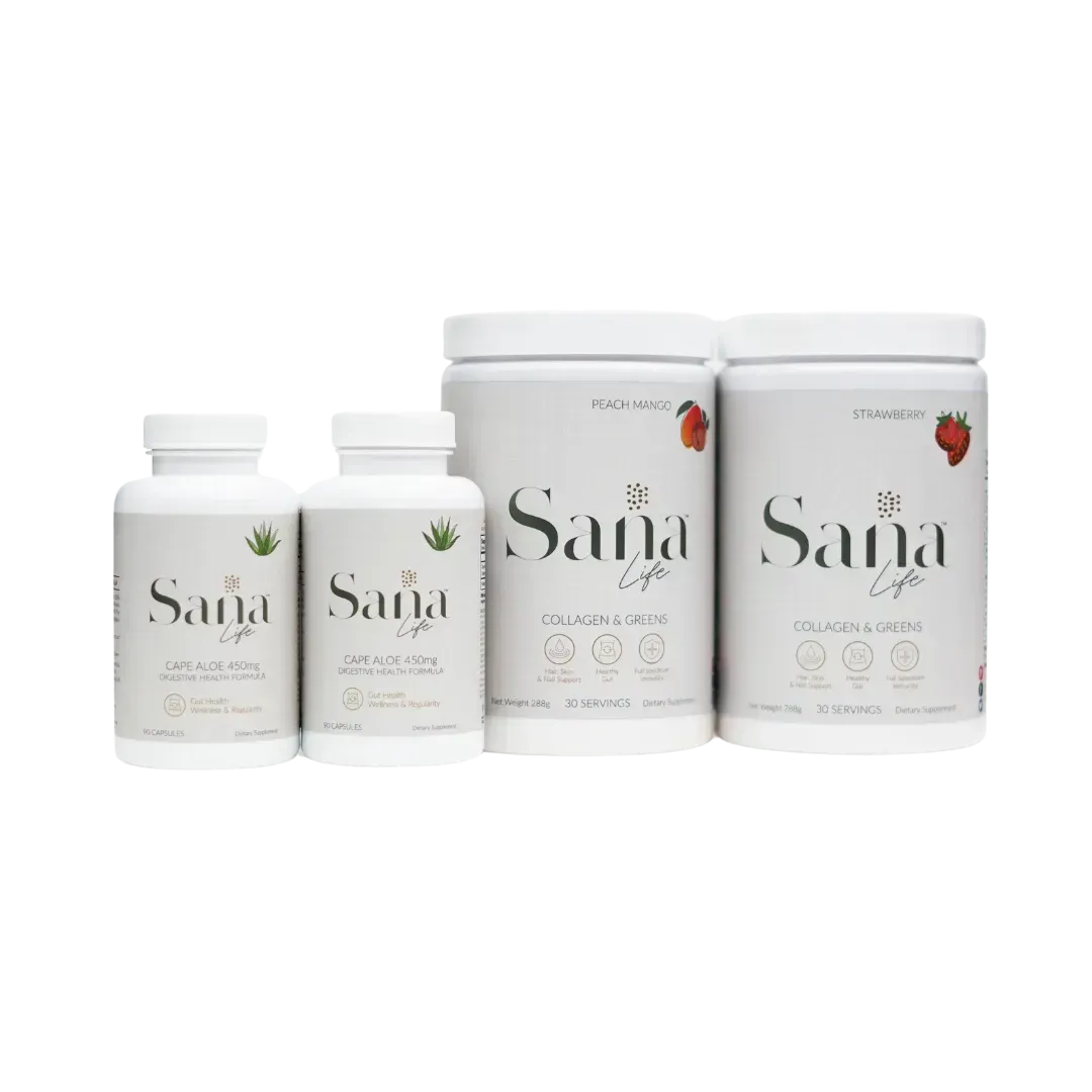 SanaLife 2 Aloe + 2 Collagen & Greens Bundle