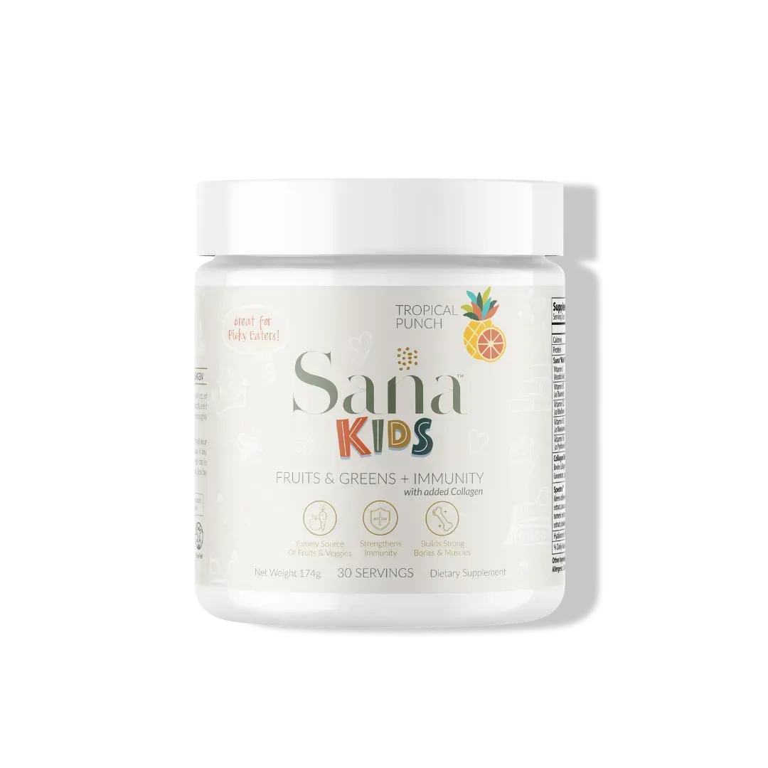 Kids Fruits & Greens with Collagen - Tropical Punch - Kids Fruits & Greens with Collagen - Tropical Punch - Default Title - Sana Life