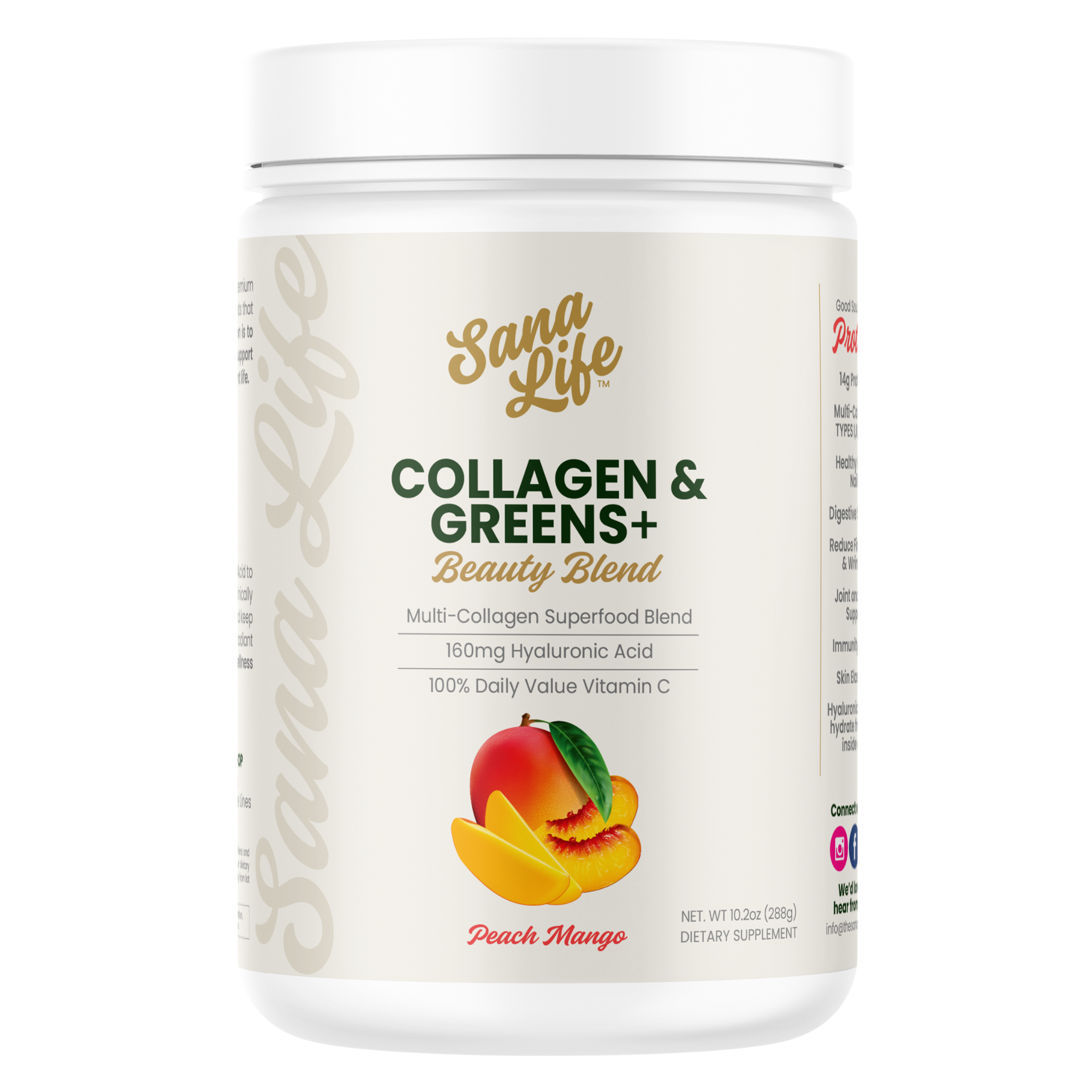 Peach Mango Collagen & Greens