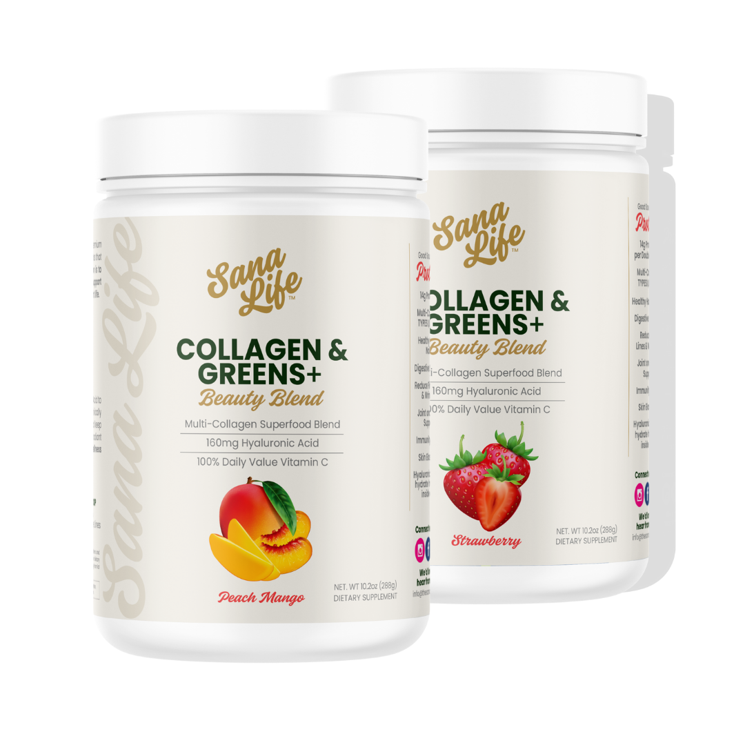 Collagen & Greens Double Bundle - Collagen & Greens Double Bundle - Fuji Apple / Fuji Apple - Sana Life
