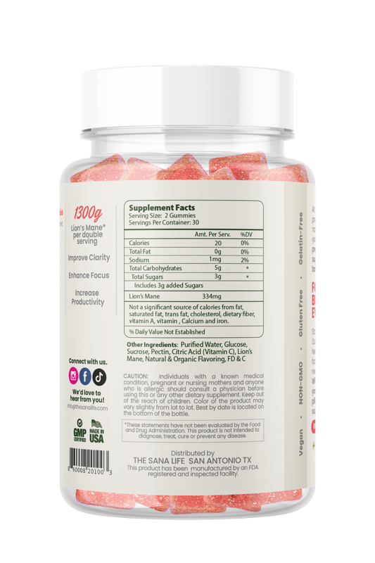 Lion's Mane Gummies - Lion's Mane Gummies - Default Title - Sana Life
