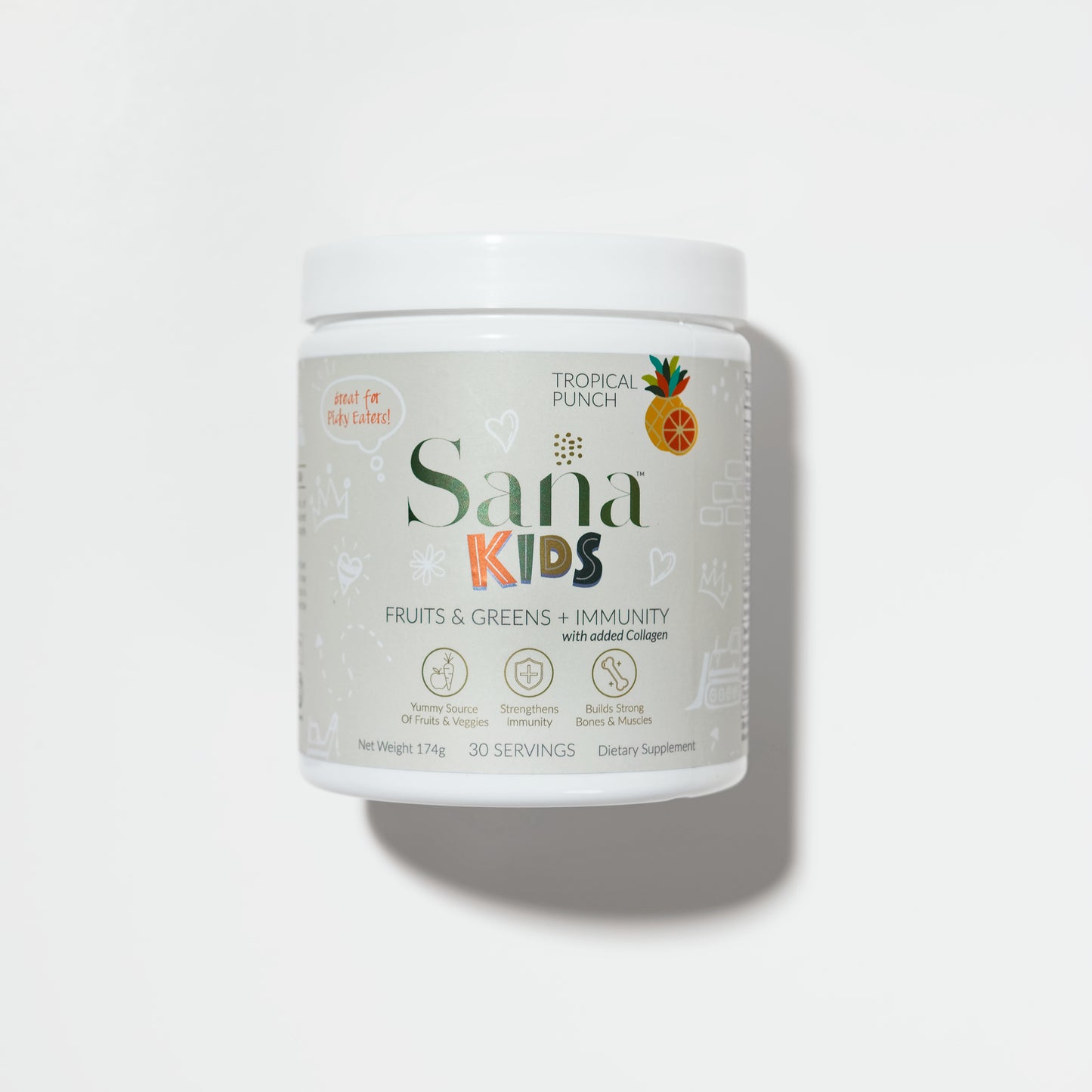 Kids Fruits & Greens with Collagen - Tropical Punch