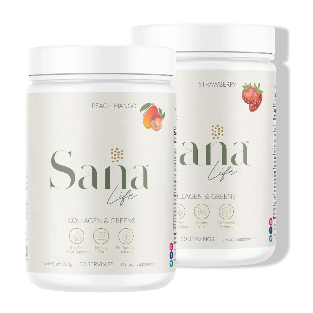 Collagen & Greens Double Bundle - Collagen & Greens Double Bundle - Fuji Apple / Fuji Apple - Sana Life