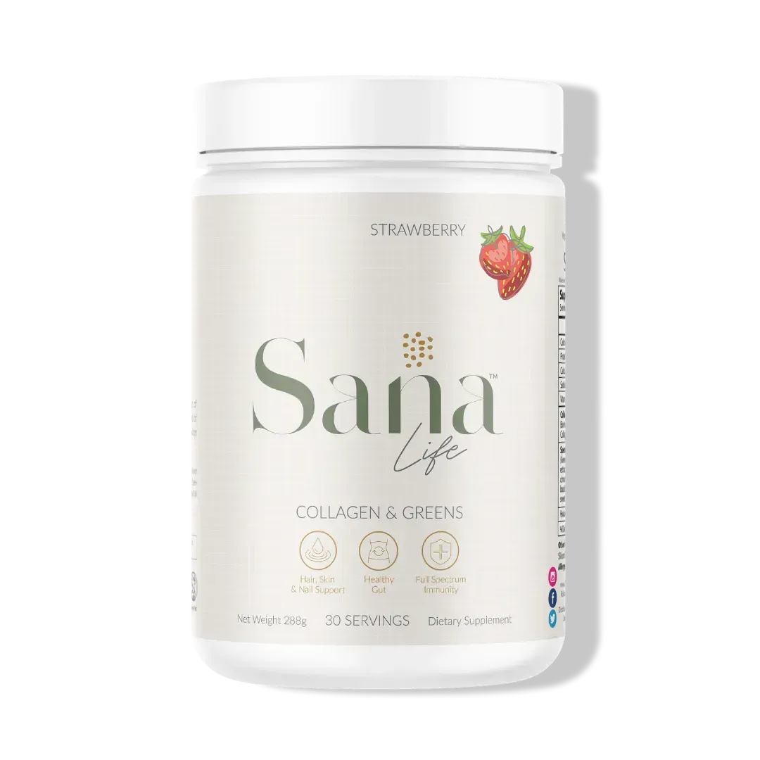 Strawberry Collagen & Greens - Strawberry Collagen & Greens - Default Title - Sana Life