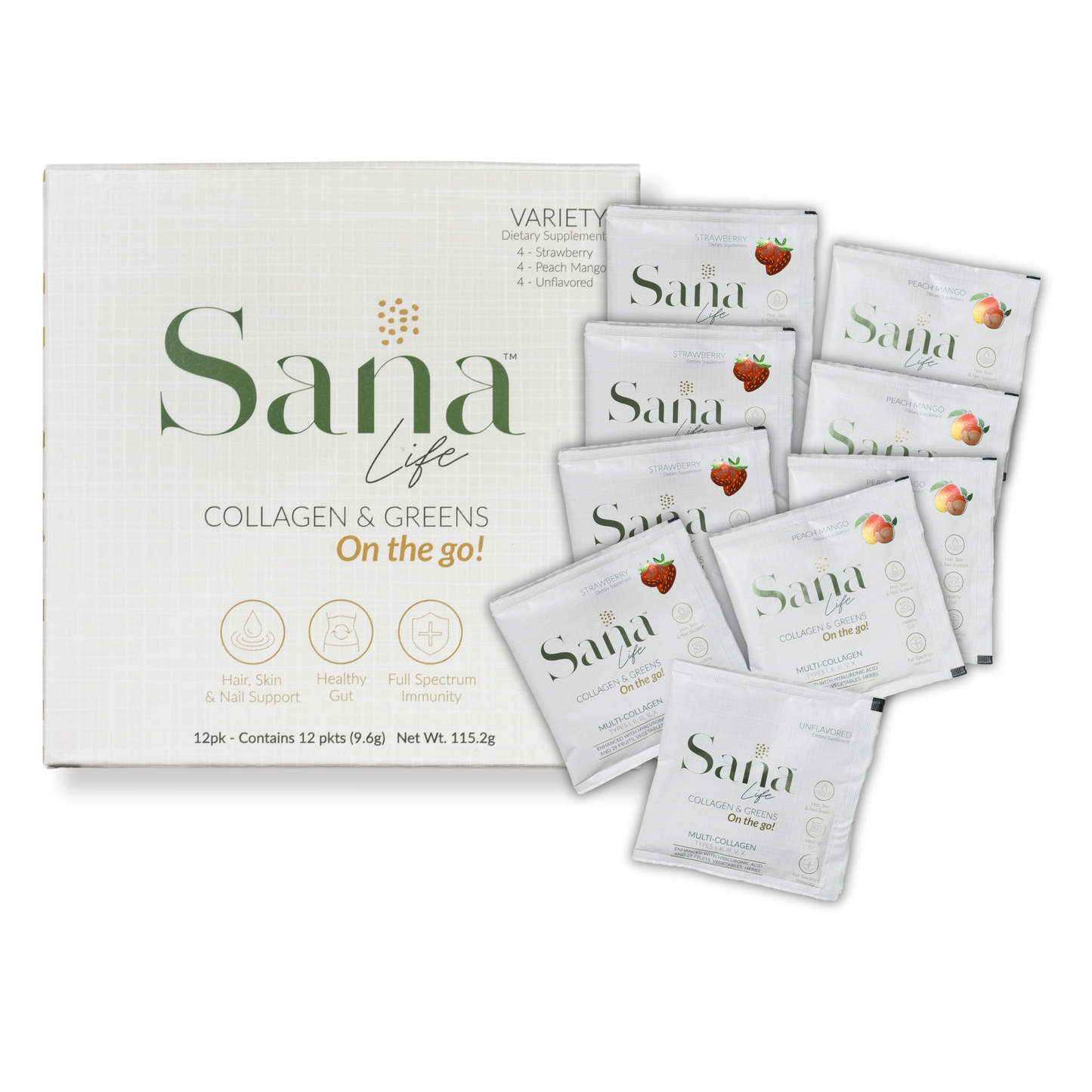 Collagen & Greens On The Go Packets - 12 Packets